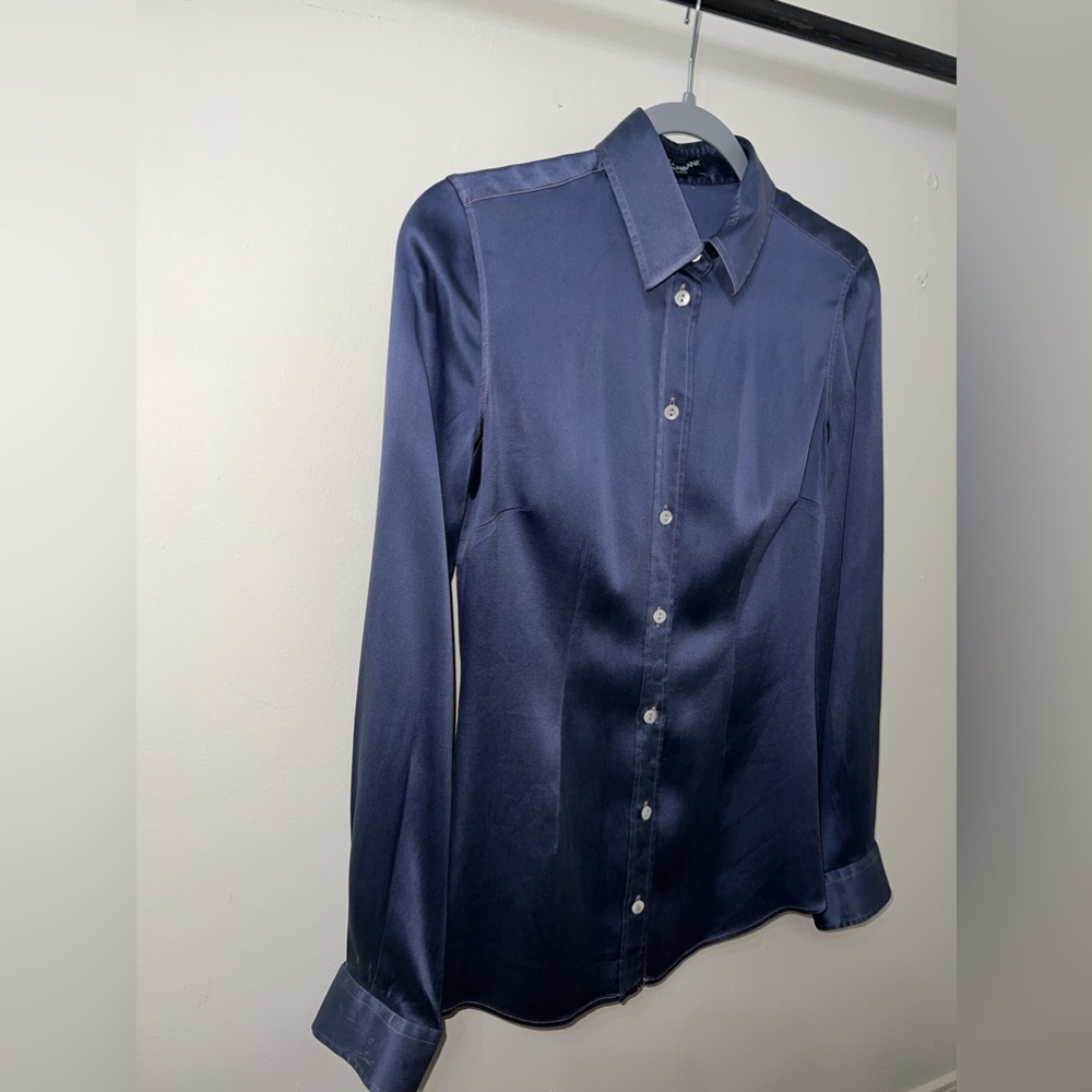 Dolce & Gabbana Silk Shirt | Size: S | Purple & Light pink